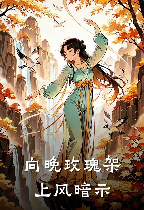 向晚玫瑰架上风暗示